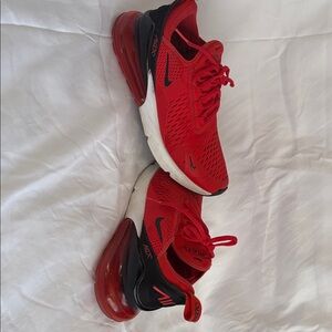 Nike Red and Black Air Max Shoes